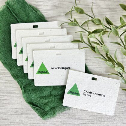 Plantable Seed Paper ID Name Tags