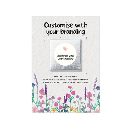 Chocolate on Seeded Card