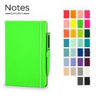 Notes London - Wilson A5 Neon Certified Sustainably Sourced  Notebook & Pen Set in Neon Green