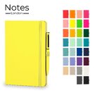Notes London - Wilson A5 Neon Certified Sustainably Sourced  Notebook & Pen Set in Neon Yellow