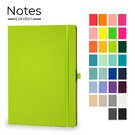 Notes London - Wilson A4 Certified Sustainably Sourced  Notebook in Lime