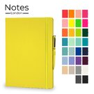 Notes London - Wilson A4 Neon Certified Sustainably Sourced  Notebook & Pen Set in Neon Yellow