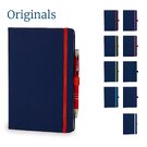 Toretto A5 Lined Soft Touch PU Notebook & Pen Set in Red