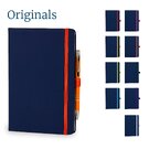 Toretto A5 Lined Soft Touch PU Notebook & Pen Set in Orange