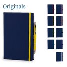 Toretto A5 Lined Soft Touch PU Notebook & Pen Set in Yellow