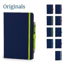 Toretto A5 Lined Soft Touch PU Notebook & Pen Set in Lime