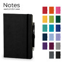 Holms A5 High Impact Thermal PU Cover Notebook & Pen Set in Black
