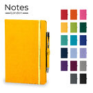 Holms A5 High Impact Thermal PU Cover Notebook & Pen Set in Yellow