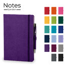 Holms A5 High Impact Thermal PU Cover Notebook & Pen Set in Purple