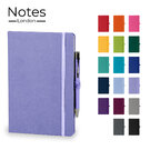 Holms A5 High Impact Thermal PU Cover Notebook & Pen Set in Pastel Purple