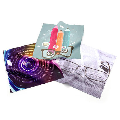 White rPET Full Colour Screen Cleaning Cloth (Chinese Printed)