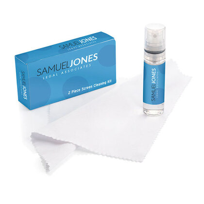 2 Piece Glasses and Screen Cleaning Kit in a Box, Printed Label