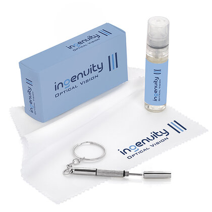 3 Piece Glasses and Screen Cleaning Kit in a Box, Printed Label