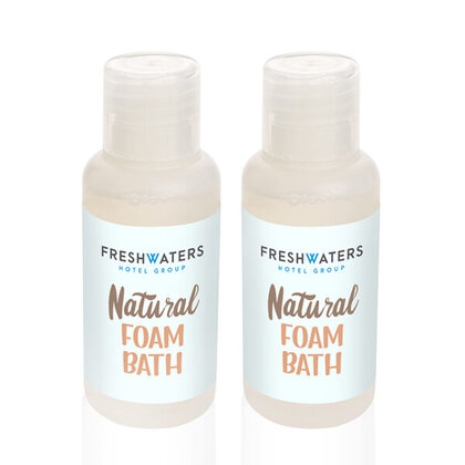 Relaxing Natural Foam Bath in a Part PCR Bottle,  50ml