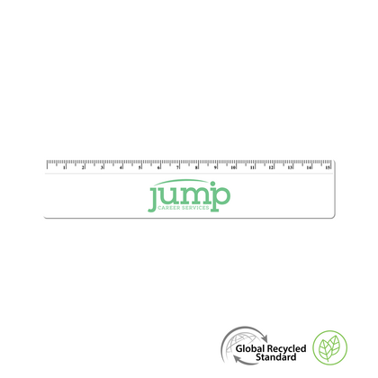 Ruler 15cm GRS Recycled - White