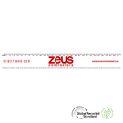 Ruler 30cm GRS Recycled - White