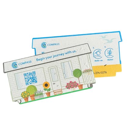 A6 Custom Shaped Seed Paper 140gsm