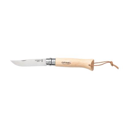Opinel Inox No 8 pocket knife in a belt pouch