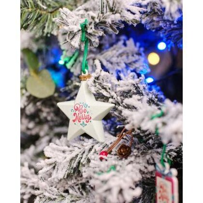 Recycled Christmas dECOration Plus Star