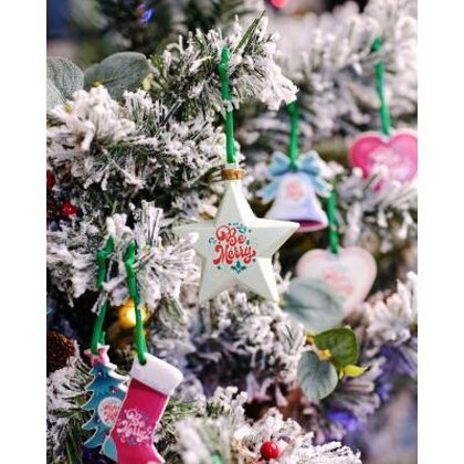 Recycled Christmas dECOration Plus Star