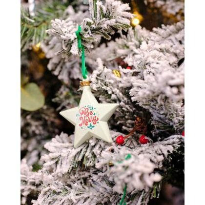 Recycled Christmas dECOration Plus Star