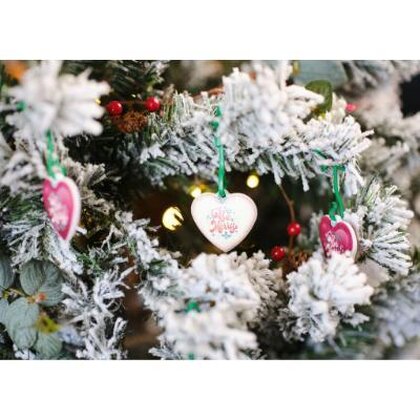 Recycled Christmas dECOration Heart