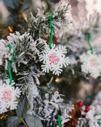 Recycled Christmas dECOration Snowflake