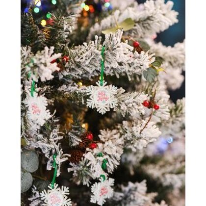 Recycled Christmas dECOration Snowflake