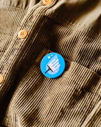 Recycled DBASE Badge 45mm Circular