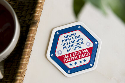Recycled Hexagon Coaster