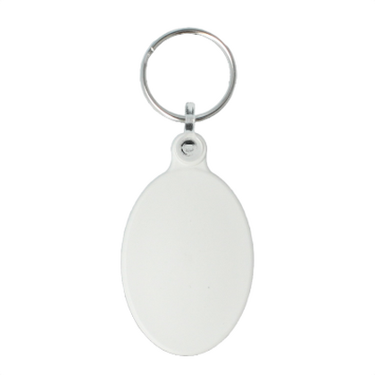 Recycled 50mm Oval Keyring