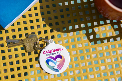Recycled 55mm Circular Keyring