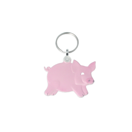 Recycled Pig 'FunKeys' Keyring