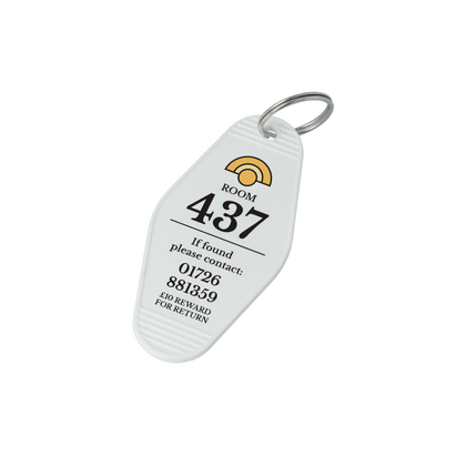 Recycled Retro Hotel Keyring