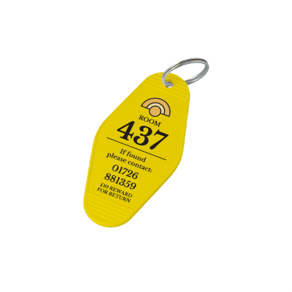 Recycled Retro Hotel Keyring