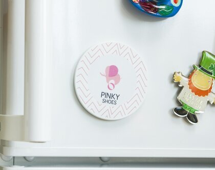 Recycled 72mm Circle Magnet