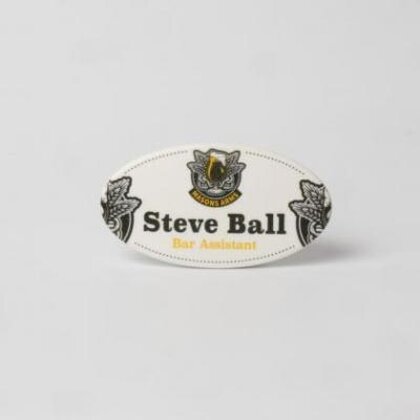 Always Recycled Essential Name Badge - Oval - Magnet back