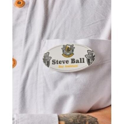 Always Recycled Essential Name Badge - Oval - Safety Pin