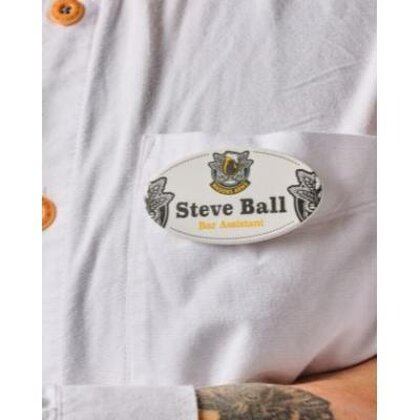 Always Recycled Essential Name Badge - Oval - Safety Pin