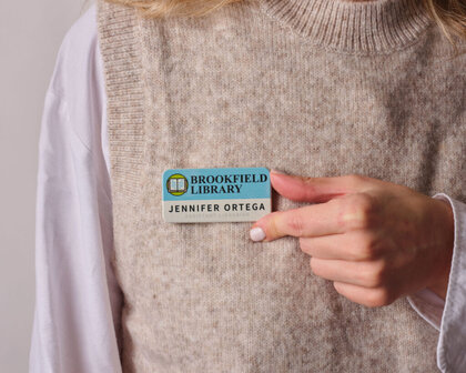 Always Recycled Essential Name Badge - Rectangle - Combo Clip