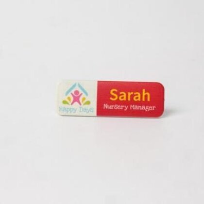 Always Recycled Essential Name Badge - Slim Rectangle - Magnet back