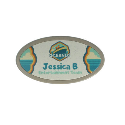 Always Recycled Select Name Badge - Oval - Combo Clip