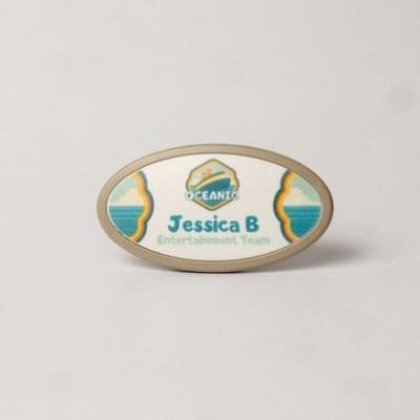 Always Recycled Select Name Badge - Oval - Combo Clip