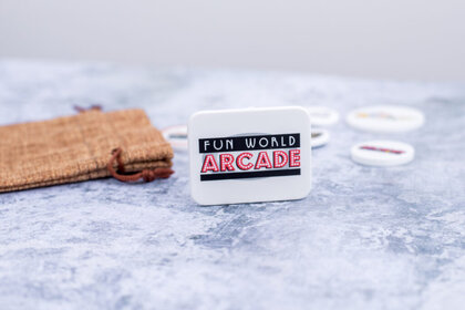 Recycled Rectangle Drinks Token &ndash; 40mm