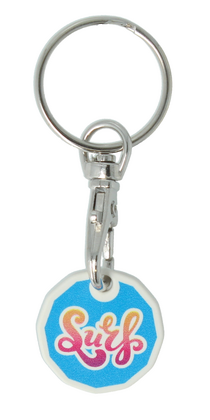 Recyced Trolley Coin Keyring