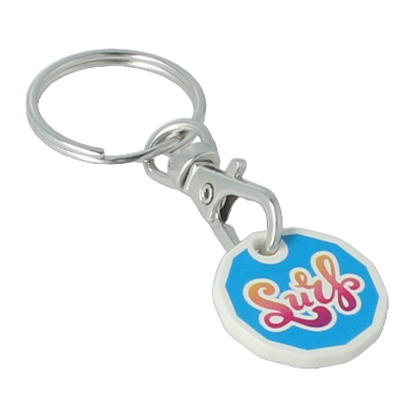 Recyced Trolley Coin Keyring