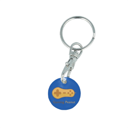 Recycled EURO Trolley Coin Keyring