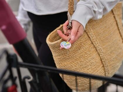 Recycled Multi Euro Trolley Coin Keyring