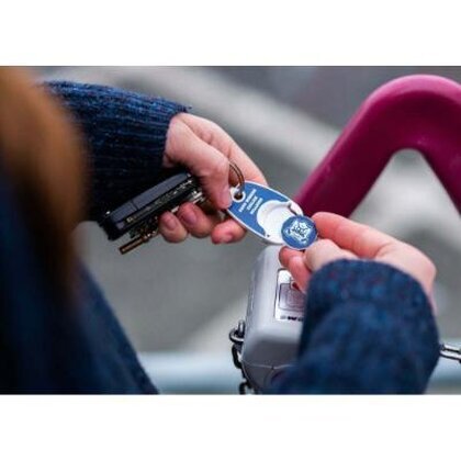 Recycled Pop Coin Trolley Keyring