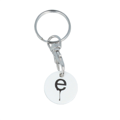 Recyled OLD &pound; Trolley Coin Keyring